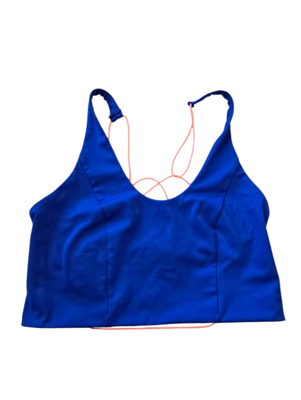 FP Movement She's Got Rhythm Crop Tank Free People Strappy Top Blue Size L - Picture 4 of 7